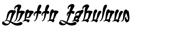 Ghetto Fabulous font preview